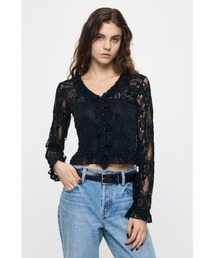 【26年AW新作】PATCH LACY RUFFLE トップス