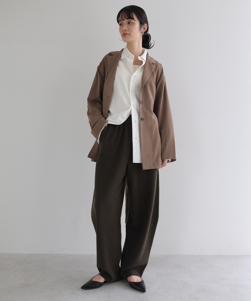 andme(アンドミー)の「ニットカーブパンツ(その他パンツ・レディース・ブラック/チャコールグレー/ブラウン/オフホワイト・L/M)」の9枚目の写真