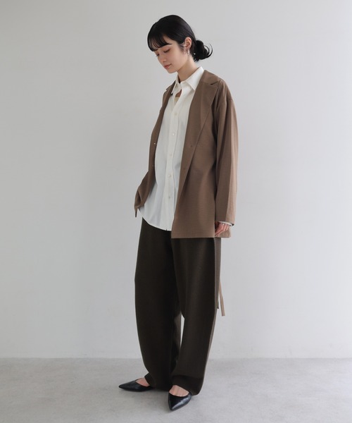 andme(アンドミー)の「ニットカーブパンツ(その他パンツ・レディース・ブラック/チャコールグレー/ブラウン/オフホワイト・L/M)」の10枚目の写真