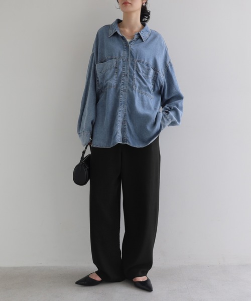 andme(アンドミー)の「ニットカーブパンツ(その他パンツ・レディース・ブラック/チャコールグレー/ブラウン/オフホワイト・L/M)」の20枚目の写真