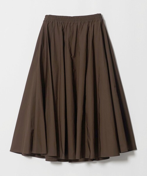 UNITED ARROWS（ユナイテッドアローズ）の「タフタ ジップ フレアスカート ‐ウォッシャブル‐（スカート・レディース・オリーブ/ブラック/ダークブラウン・36/38）」の16枚目の写真