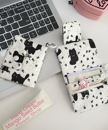 Pochi Pouch（ポチポーチ）の「Pochi Pouch/【折りたたみ・フック付き】総柄ミニウォレットポーチ / パスケース・コインケース（ポーチ）」