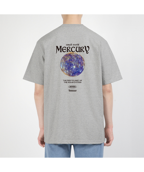 AEXEA(アクシー)の「スモールワールド 半袖Tシャツ F05BRD_ABX11080(Tシャツ/カットソー・メンズ・ブルー/ブラック/ホワイト/グレー・SMALL/X-LARGE/LARGE/MEDIUM)」の1枚目の写真