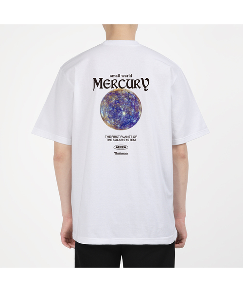 AEXEA(アクシー)の「スモールワールド 半袖Tシャツ F05BRD_ABX11080(Tシャツ/カットソー・メンズ・ブルー/ブラック/ホワイト/グレー・SMALL/X-LARGE/LARGE/MEDIUM)」の2枚目の写真