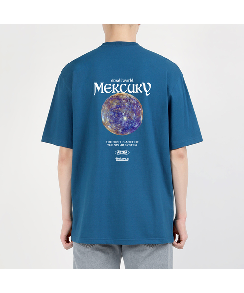 AEXEA(アクシー)の「スモールワールド 半袖Tシャツ F05BRD_ABX11080(Tシャツ/カットソー・メンズ・ブルー/ブラック/ホワイト/グレー・SMALL/X-LARGE/LARGE/MEDIUM)」の4枚目の写真