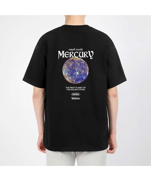 AEXEA(アクシー)の「スモールワールド 半袖Tシャツ F05BRD_ABX11080(Tシャツ/カットソー・メンズ・ブルー/ブラック/ホワイト/グレー・SMALL/X-LARGE/LARGE/MEDIUM)」の3枚目の写真