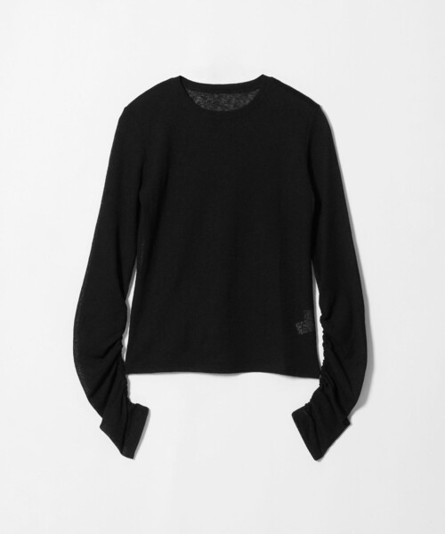 CITEN(シテン)の「<CITEN>シャーリングシアーワッフルトップ(Tシャツ/カットソー・レディース・オフホワイト/ブラック・FREE)」の10枚目の写真