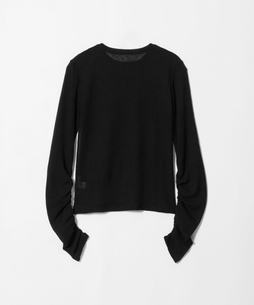 CITEN(シテン)の「<CITEN>シャーリングシアーワッフルトップ(Tシャツ/カットソー・レディース・オフホワイト/ブラック・FREE)」の11枚目の写真