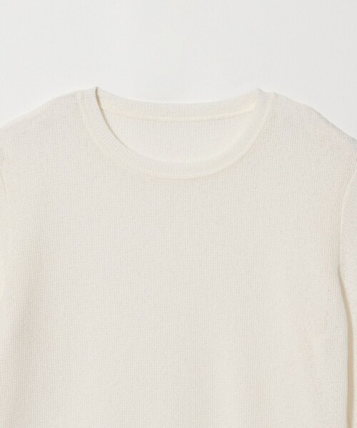 CITEN(シテン)の「<CITEN>シャーリングシアーワッフルトップ(Tシャツ/カットソー・レディース・オフホワイト/ブラック・FREE)」の16枚目の写真