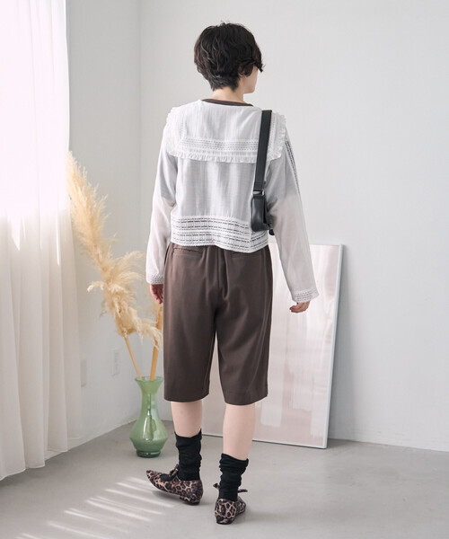 FREAK'S STORE（フリークスストア）の「レースセーラーブラウス/セーラーカラーブラウス（シャツ/ブラウス・レディース・オフホワイト/ブラック・ﾌﾘ-）」の6枚目の写真