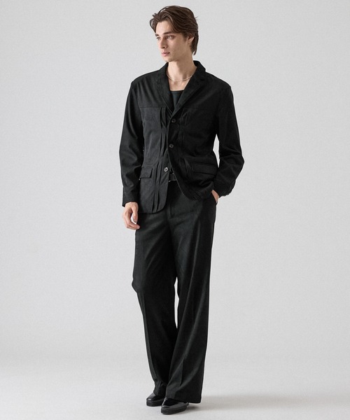 CLEL(クレイル)の「【CLEL】Double Tech Fade Jacket / ダブルテックフェード ジャケット【セットアップ対応】(テーラードジャケット・メンズ・チャコールグレー/ブラウン/ブラック・XS/M/S/L)」の19枚目の写真