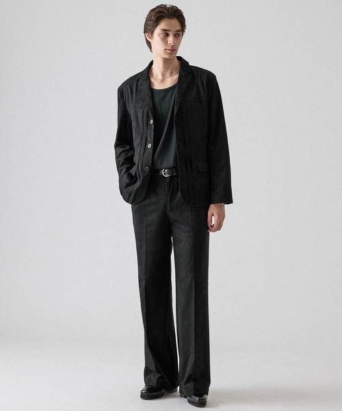 CLEL(クレイル)の「【CLEL】Double Tech Fade Jacket / ダブルテックフェード ジャケット【セットアップ対応】(テーラードジャケット・メンズ・チャコールグレー/ブラウン/ブラック・XS/M/S/L)」の20枚目の写真