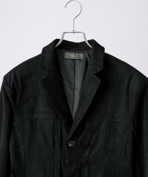 CLEL(クレイル)の「【CLEL】Double Tech Fade Jacket / ダブルテックフェード ジャケット【セットアップ対応】(テーラードジャケット・メンズ・チャコールグレー/ブラウン/ブラック・XS/M/S/L)」の11枚目の写真