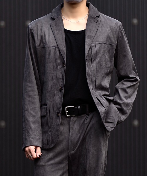 CLEL(クレイル)の「【CLEL】Double Tech Fade Jacket / ダブルテックフェード ジャケット【セットアップ対応】(テーラードジャケット・メンズ・チャコールグレー/ブラウン/ブラック・XS/M/S/L)」の7枚目の写真