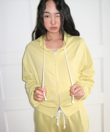 CLASSIC EASY HOODIE ZIP-UP YELLOW