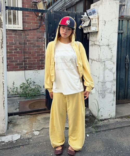 AMESWORLDWIDE（アメスワールドワイド）の「CLASSIC EASY HOODIE ZIP-UP YELLOW（パーカー・メンズ・その他・SMALL/FREE）」の17枚目の写真