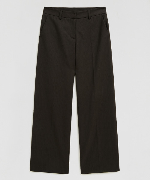 LMOOD WOMEN(エルムード ウーマン)の「エッセンシャルストレートスラックスブラウンストライプ(スラックス・レディース・その他・36/38)」の2枚目の写真