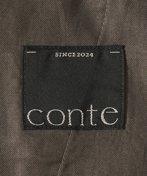 conte(コンテ)の「<conte>サテン ラウンド タックパンツ(その他パンツ・レディース・ブラック/ダークブラウン・38/36)」の14枚目の写真