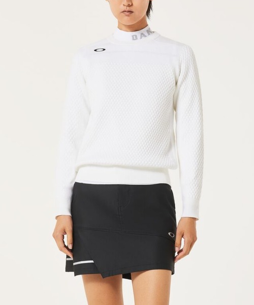 OAKLEY(オークリー)の「【最新】 オークリー ELEVATE SURFACE SWEATER CREW 3.0/ニットトップス/ゴルフ/レディース/OAKLEY(ニット/セーター・レディース・ブルーグレー/ブラック/ホワイト・L/XS/S/M)」の2枚目の写真