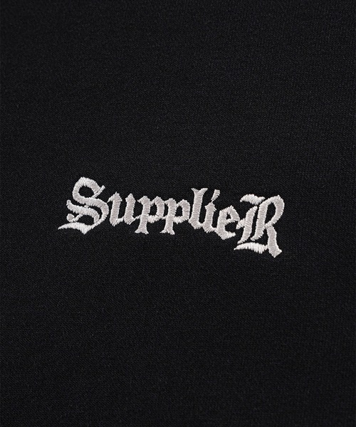 SUPPLIER(サプライヤー)の「SUPPLIER-Multiple Cross Leather Patch Zip Hoodie(パーカー・メンズ・ブラック・FREE)」の5枚目の写真