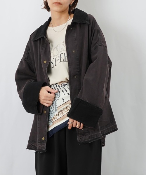 LUCA/LADY LUCK LUCA(ルカ/レディラックルカ)の「LC/LLL オーバーデニムブルゾン【セットアップ可】(ブルゾン・レディース・ブラウン/ブルー/ネイビー・FREE)」の1枚目の写真
