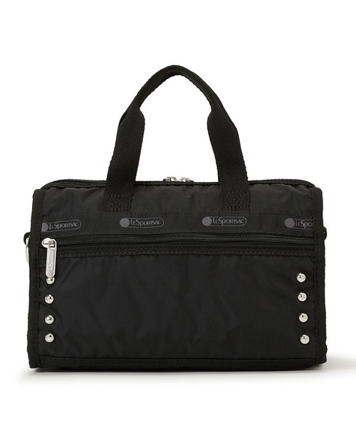 LeSportsac(レスポートサック)の「STUDS MINI DUFFEL CRSSBDY ブラックスタッズ(ショルダーバッグ・レディース・ブラック・FREE)」の6枚目の写真