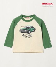 green label relaxing（グリーンレーベルリラクシング）の「【別注】＜URBAMENT＞Honda ラグラン Tシャツ / キッズ 100cm-130cm（Tシャツ/カットソー・キッズ）」
