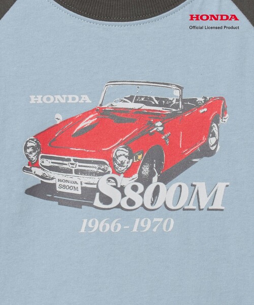 green label relaxing(グリーンレーベルリラクシング)の「【別注】<URBAMENT>Honda ラグラン Tシャツ / キッズ 100cm-130cm(Tシャツ/カットソー・キッズ・ダークグレー/ケリーグリーン/ブラウン系・110cm/100cm/120cm/130cm)」の8枚目の写真