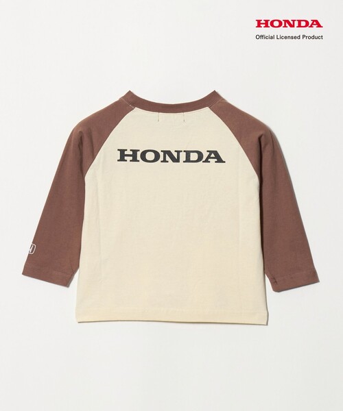green label relaxing(グリーンレーベルリラクシング)の「【別注】<URBAMENT>Honda ラグラン Tシャツ / キッズ 100cm-130cm(Tシャツ/カットソー・キッズ・ダークグレー/ケリーグリーン/ブラウン系・110cm/100cm/120cm/130cm)」の5枚目の写真
