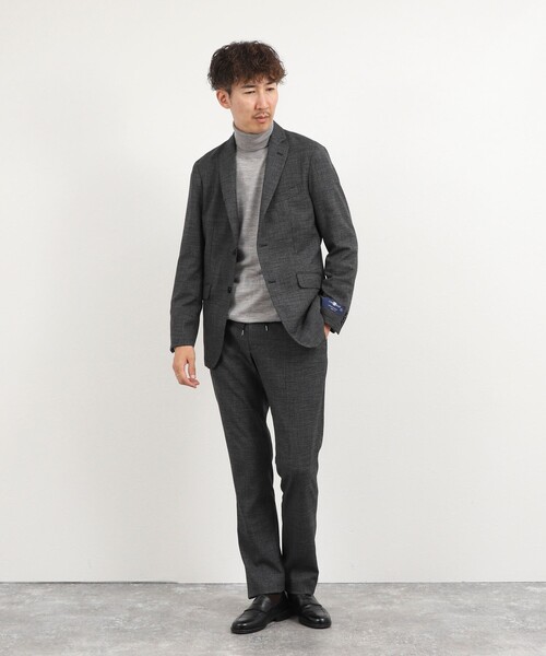 NOLLEY’S(ノーリーズ)の「《ビジカジ/セットアップ対応》CARREMAN PT 26AW(その他パンツ・メンズ・ネイビー/チャコールグレー・L/M/S/XL)」の21枚目の写真