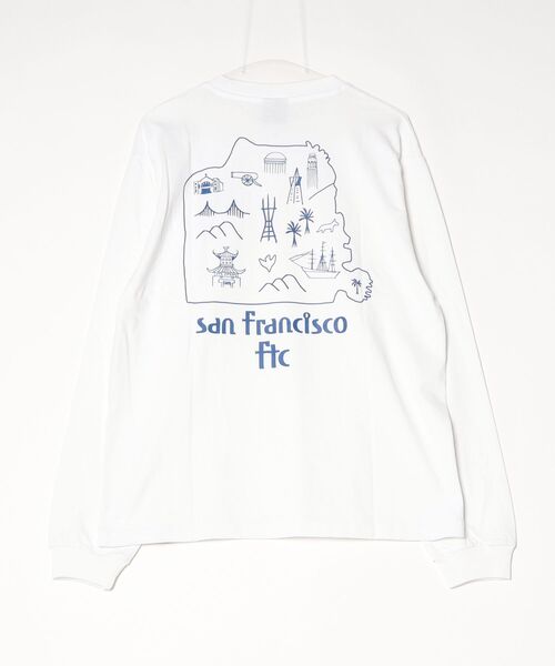 FTC（エフティーシー）の「MAP L/S TEE（Tシャツ/カットソー・メンズ・ラベンダー/ホワイト/ブラック・MEDIUM/LARGE/X-LARGE）」の4枚目の写真