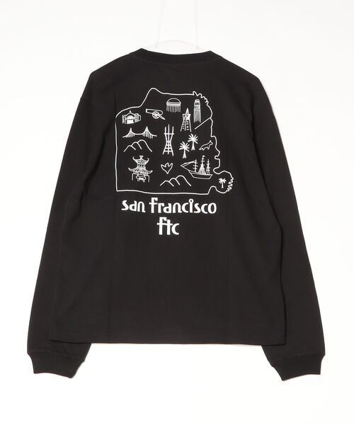 FTC（エフティーシー）の「MAP L/S TEE（Tシャツ/カットソー・メンズ・ラベンダー/ホワイト/ブラック・MEDIUM/LARGE/X-LARGE）」の5枚目の写真