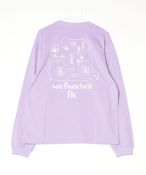 FTC（エフティーシー）の「MAP L/S TEE（Tシャツ/カットソー・メンズ・ラベンダー/ホワイト/ブラック・MEDIUM/LARGE/X-LARGE）」の6枚目の写真