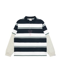 AAPE LAYERED LONG SLEEVE POLO