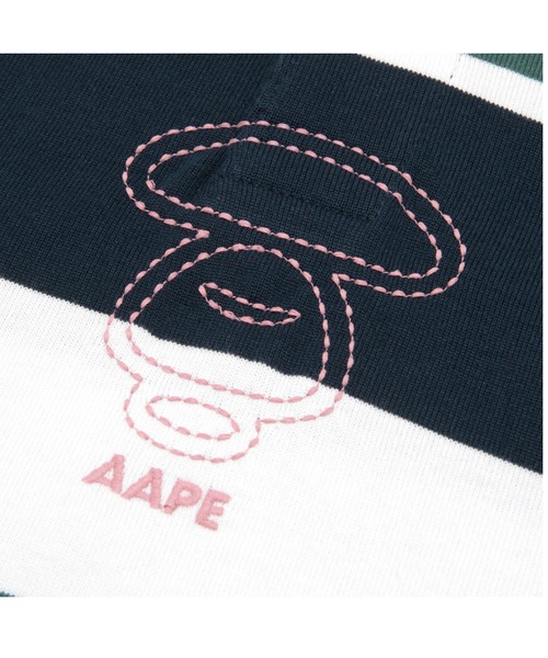 AAPE BY A BATHING APE（エーエイプバイアベイシングエイプ）の「AAPE LAYERED LONG SLEEVE POLO（ポロシャツ・メンズ・ブルー系その他3・LARGE/MEDIUM）」の5枚目の写真