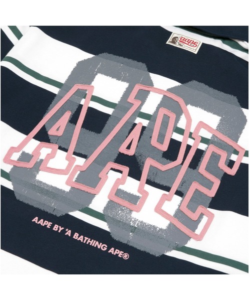 AAPE BY A BATHING APE（エーエイプバイアベイシングエイプ）の「AAPE LAYERED LONG SLEEVE POLO（ポロシャツ・メンズ・ブルー系その他3・LARGE/MEDIUM）」の6枚目の写真
