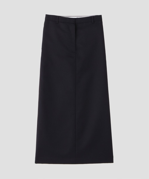 YLEVE(イレーヴ)の「YLEVE / WOOL MOHAIR GABA x VISCOSE COTTON SATIN SKIRT(スカート・レディース・ブラック/ネイビー・0/1/2)」の2枚目の写真