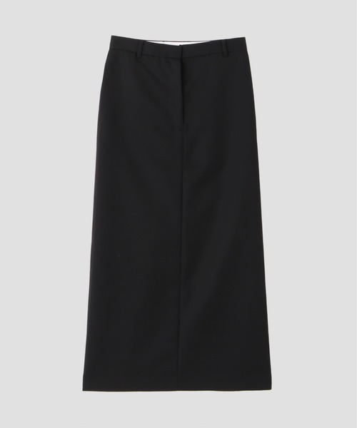 YLEVE(イレーヴ)の「YLEVE / WOOL MOHAIR GABA x VISCOSE COTTON SATIN SKIRT(スカート・レディース・ブラック/ネイビー・0/1/2)」の10枚目の写真