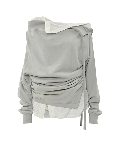 FLAREUP(フレアアップ)の「2レイヤードMTM (FL-197_Gray)(Tシャツ/カットソー・レディース・グレー・OS)」の1枚目の写真