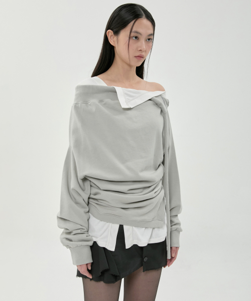 FLAREUP(フレアアップ)の「2レイヤードMTM (FL-197_Gray)(Tシャツ/カットソー・レディース・グレー・OS)」の8枚目の写真