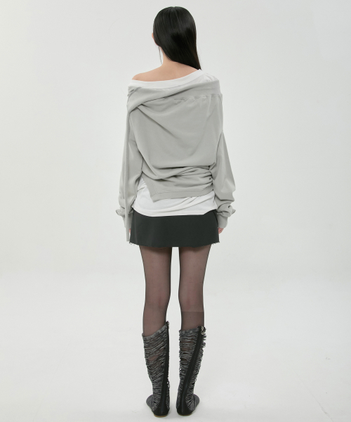 FLAREUP(フレアアップ)の「2レイヤードMTM (FL-197_Gray)(Tシャツ/カットソー・レディース・グレー・OS)」の5枚目の写真