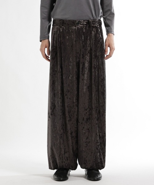 HARE(ハレ)の「DABOルーズベロアワイドパンツ(HARE)(その他パンツ・メンズ・グレー/ブラック/レッド・SMALL/MEDIUM)」の11枚目の写真