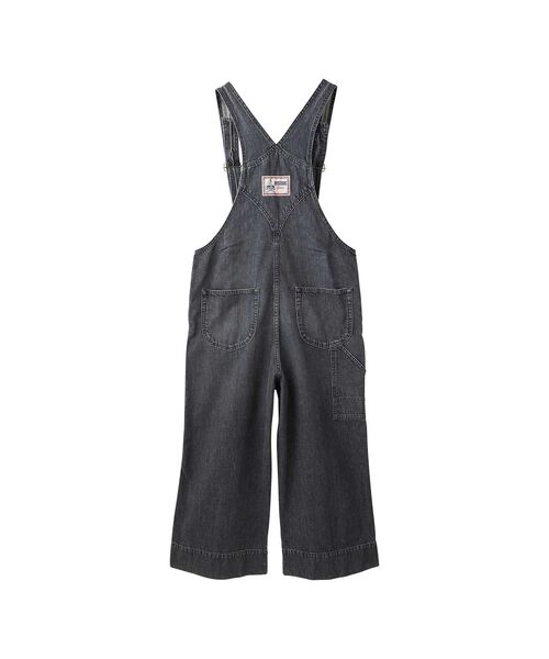 HYSTERIC GLAMOUR(ヒステリックグラマー)の「アンクルレングスデニムオーバーオール(つなぎ/オールインワン・レディース・ブラック/ライトインディゴブルー・SMALL/MEDIUM)」の5枚目の写真
