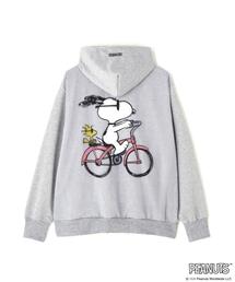 TRIPPY ART（トリッピーアート）の「TRIPPY ART（トリッピーアート） BICYCLE SNOOPY 3D ZIP SWEAT PK / バイシクル スヌーピー 3D ジップスウェットパーカー（パーカー）」