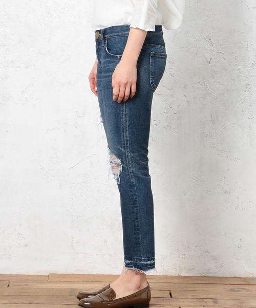 Lee（リー）の「［LEE（リー）×GLR別注］CB スリムテーパード パンツ◆（デニムパンツ・レディース・ライトブルー/ネイビー・SMALL/MEDIUM/X-SMALL）」の10枚目の写真