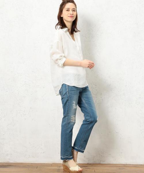 Lee（リー）の「［LEE（リー）×GLR別注］CB スリムテーパード パンツ◆（デニムパンツ・レディース・ライトブルー/ネイビー・SMALL/MEDIUM/X-SMALL）」の7枚目の写真