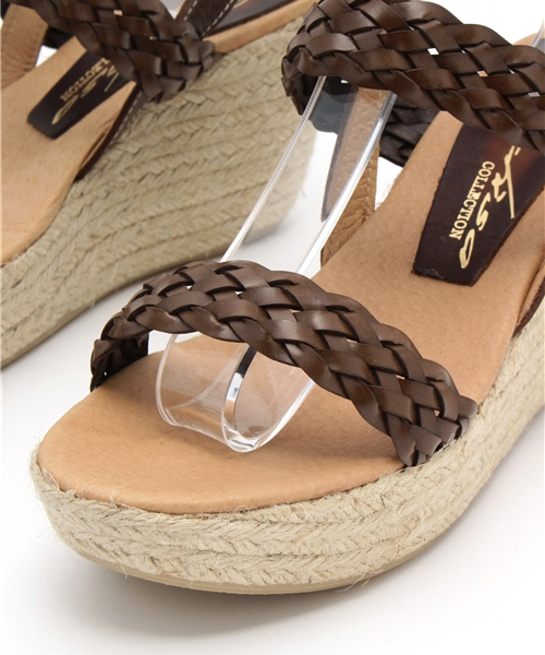 Spick & Span（スピックアンドスパン）の「【Conchisa】レザーメッシュバックストラップエスパ◆（サンダル・レディース・ベージュ/ブラウン・36/37/38）」の9枚目の写真
