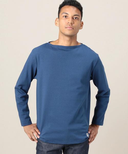 ORCIVAL(オーシバル)の「<ORCIVAL(オーシバル)> BOAT CUT/カットソー◆(Tシャツ/カットソー・メンズ・ブラック/ロイヤルブルー・3/4/5)」の2枚目の写真