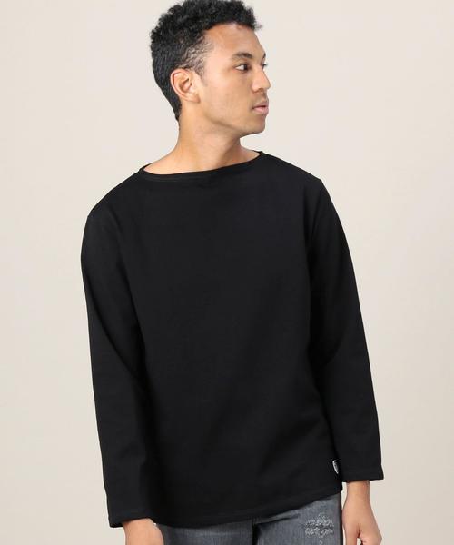 ORCIVAL(オーシバル)の「<ORCIVAL(オーシバル)> BOAT CUT/カットソー◆(Tシャツ/カットソー・メンズ・ブラック/ロイヤルブルー・3/4/5)」の1枚目の写真