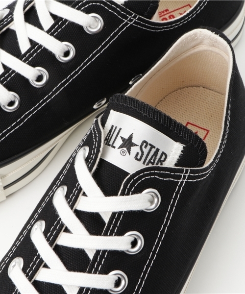 CONVERSE ALL STAR（コンバースオールスター）の「日本製 ユニセックス コンバース オールスター ローカット CONVERSE CANVAS ALL STAR J OX 32167431（スニーカー・メンズ・ブラック・28cm/27cm/29cm/26.5cm/27.5cm/24cm/24.5cm/23.5cm/26cm/23cm）」の7枚目の写真
